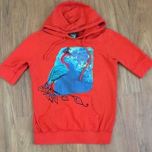 Orange pullover sweater (M)